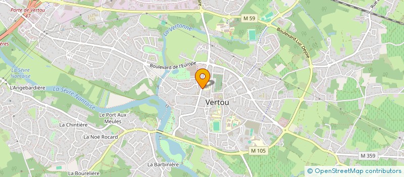 localisation de l'entreprise S.C.M. ORTHO VERTOU  VERTOU