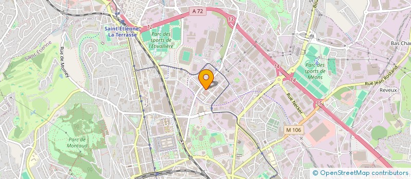 localisation de l'entreprise S.C.M.R.  SAINT-ETIENNE