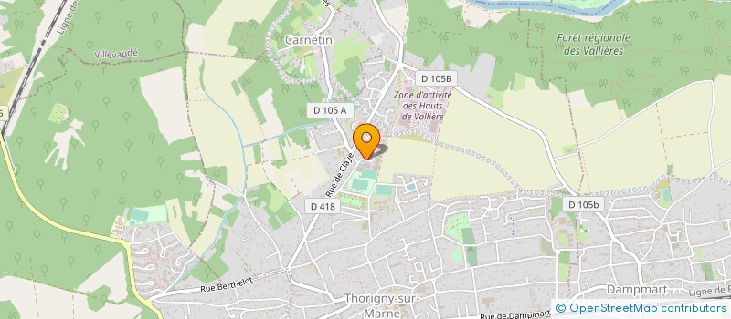 localisation de l'entreprise S.C.M.T MULTISERVICES à THORIGNY-SUR-MARNE
