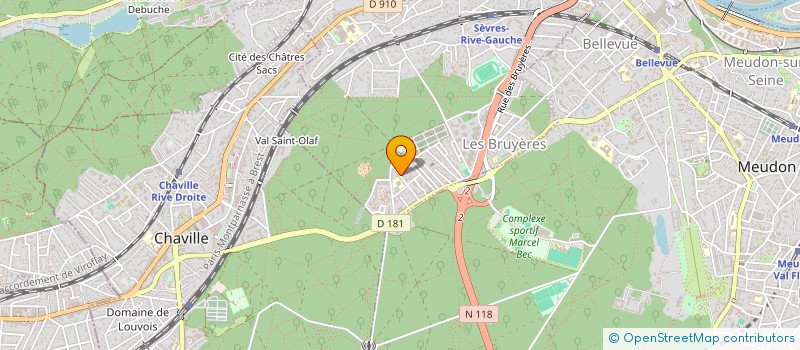 localisation de l'entreprise S&C MEDIA à SEVRES
