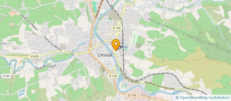 localisation de l'entreprise S.C. MODE à LIMOUX