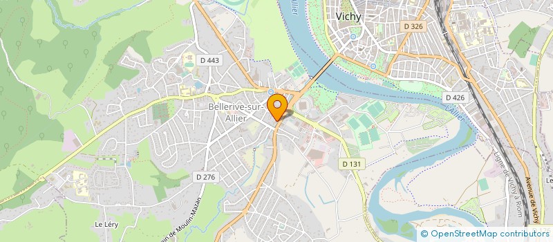 localisation de l'entreprise S.C.N à BELLERIVE-SUR-ALLIER