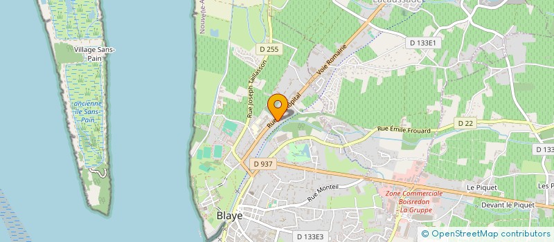 localisation de l'entreprise S.C NAPOLI à BLAYE