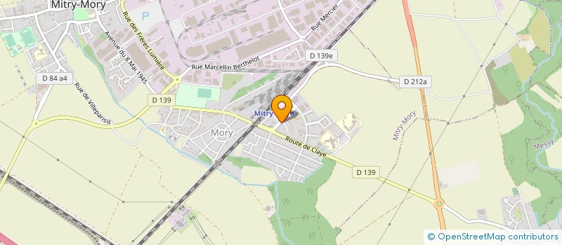 localisation de l'entreprise S.C.O.  MITRY-MORY