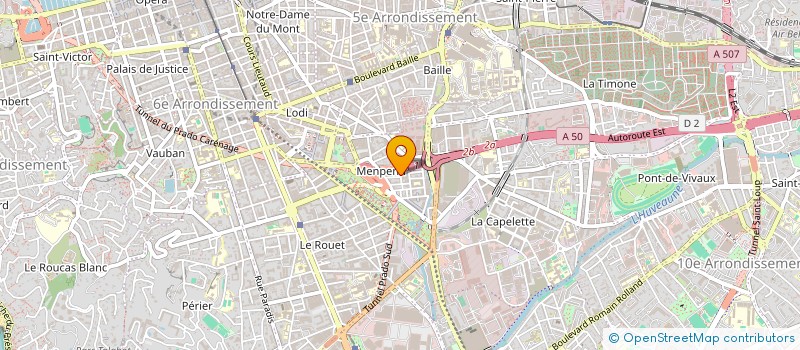localisation de l'entreprise S.C.O.M.DIFFUSION à MARSEILLE
