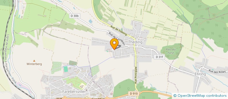 localisation de l'entreprise S.C.P.  THEDING