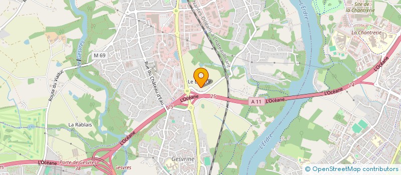 localisation de l'entreprise S.C.P. DE VETERINAIRES ERDRE ET COMPAGNIE à CHAPELLE-SUR-ERDRE (LA)