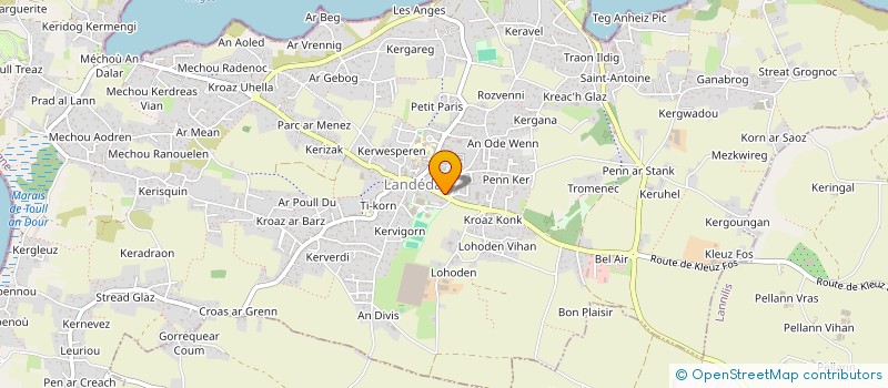 localisation de l'entreprise S.C.P. DONOU - LE BRISHOUAL - PRIVAT - GAC  LANDEDA