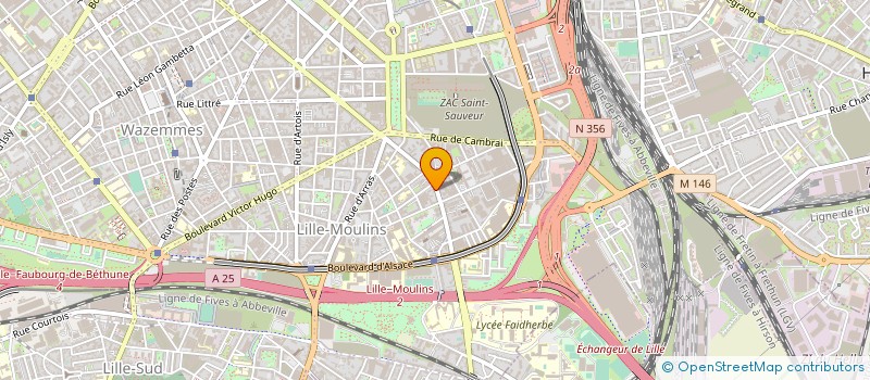 localisation de l'entreprise S.C.P.E 59 à LILLE