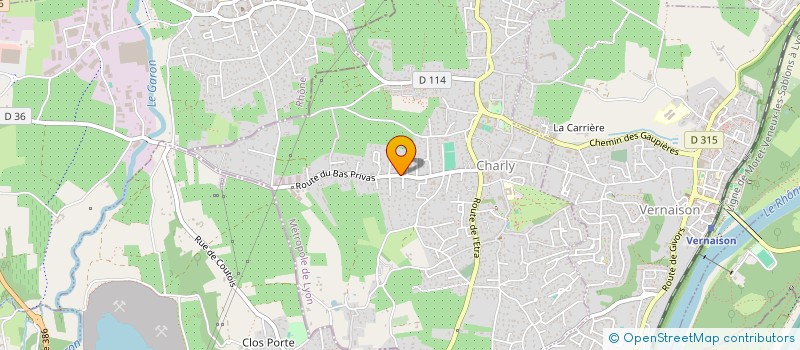 localisation de l'entreprise S.C.P.FLEUR DES POIS  CHARLY