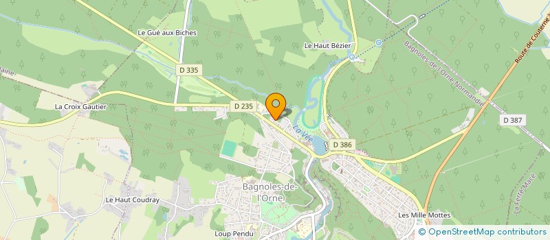 localisation de l'entreprise S.C.P. GUERIN PRUD'HOMME à BAGNOLES DE L'ORNE NORMANDIE