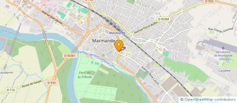 localisation de l'entreprise S.C.P. JOELLE MAUBOURGUET GEOMETRE-EXPERT D.P.L.G à MARMANDE