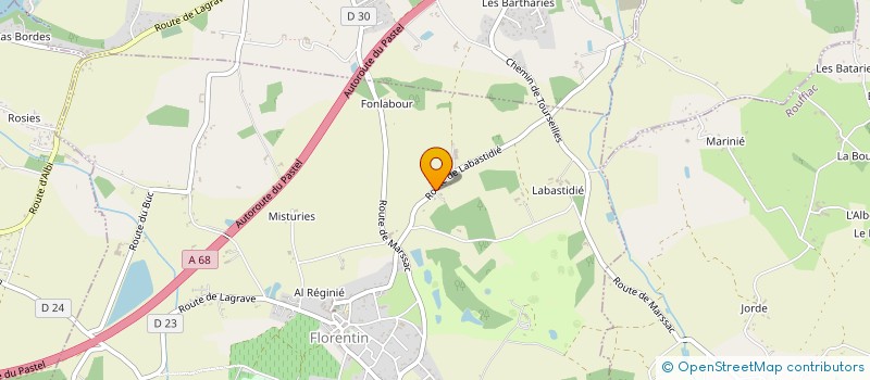 localisation de l'entreprise S.C.P.M.C.E.F. GAILLAC  FLORENTIN