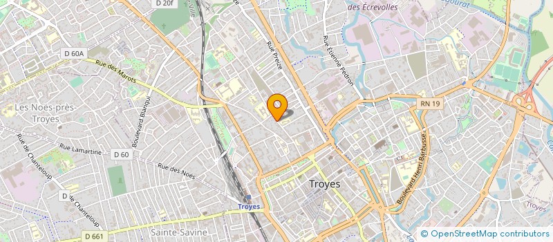 localisation de l'entreprise S.C.P. PFR à TROYES