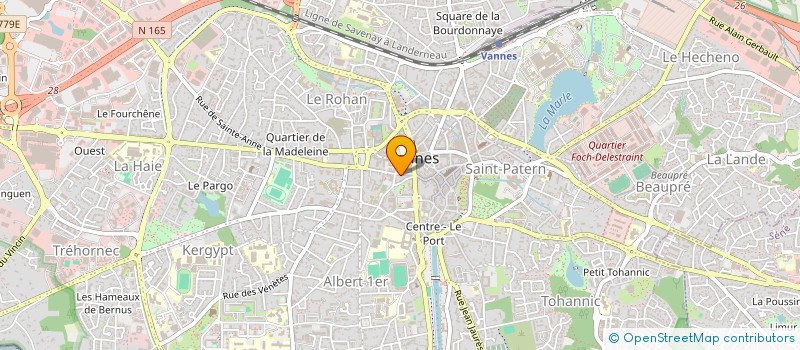 localisation de l'entreprise S.C.P. TATTEVIN-DERVEAUX à VANNES