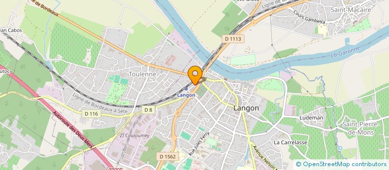 localisation de l'entreprise S.C.P.V. PYRENEES  LANGON