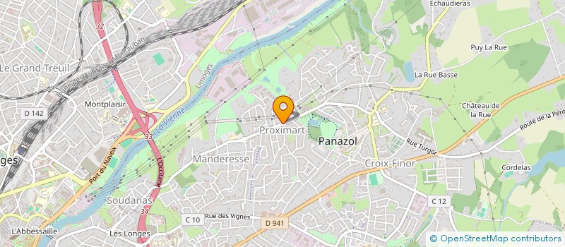 localisation de l'entreprise S.C.PARCS ET JARDINS à PANAZOL