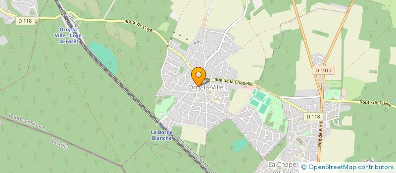 localisation de l'entreprise S.C. PATRIMONIALE ALQUEVA  ORRY-LA-VILLE