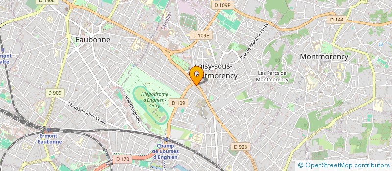 localisation de l'entreprise S.C. PATRIMONIALE LES TROIS EPIS  SOISY-SOUS-MONTMORENCY