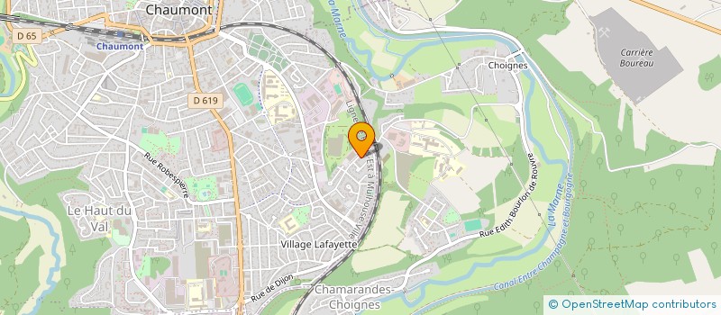 localisation de l'entreprise S.C. PNEUS 52 à CHAUMONT