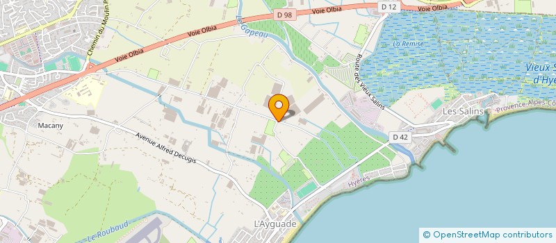 localisation de l'entreprise S.C. PRODUCTIONS à HYERES