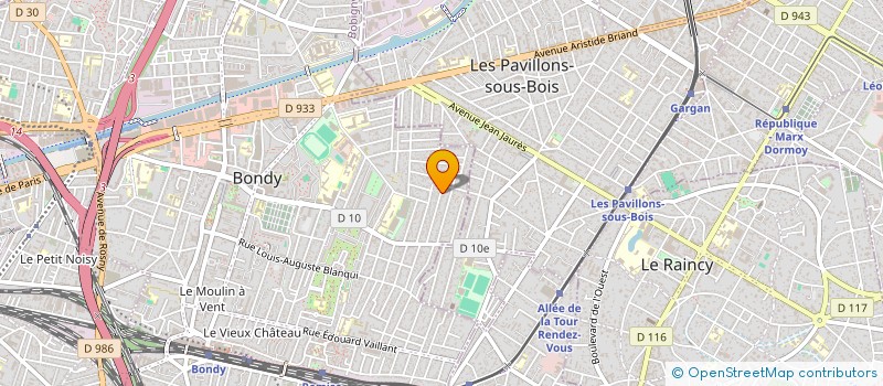 localisation de l'entreprise S.C.R CODECO RENOVATION à BONDY