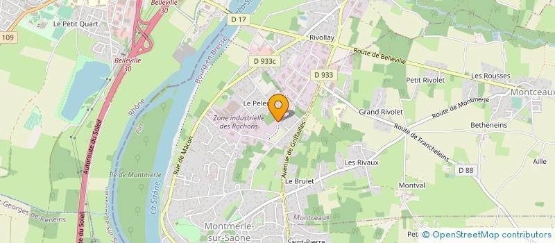 localisation de l'entreprise S.C.R. SONAP à GUEREINS