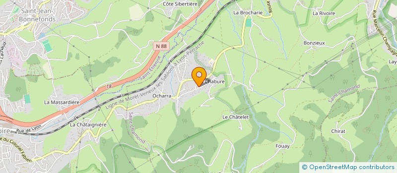 localisation de l'entreprise S C S  SAINT-CHAMOND