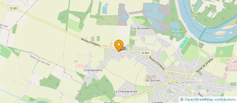 localisation de l'entreprise S.C.S. à SANDILLON