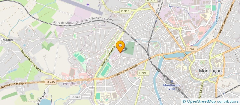 localisation de l'entreprise S C S A HAN à MONTLUCON