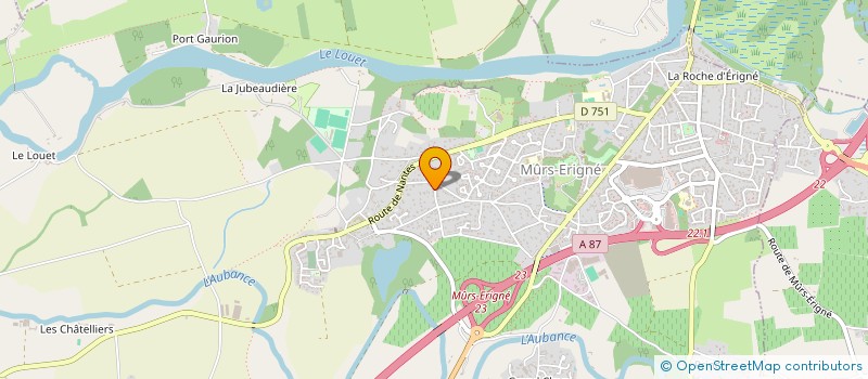 localisation de l'entreprise S.C.S. GROUPE  MURS-ERIGNE