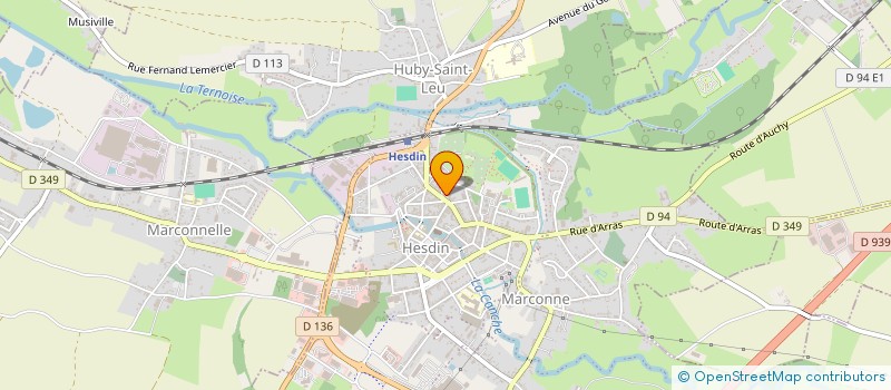 localisation de l'entreprise S.C.SABYNE  HESDIN