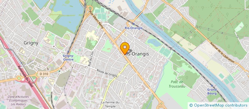 localisation de l'entreprise S.C SAINTE GENEVIEVE DES BOIS REP PAR à RIS-ORANGIS