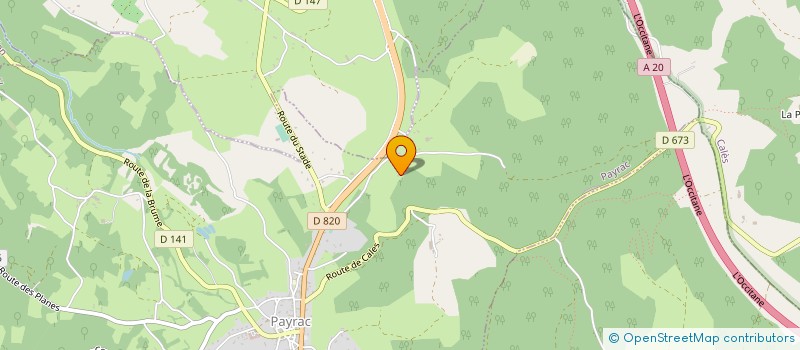 localisation de l'entreprise S.C.T.  PAYRAC