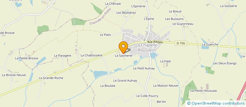 localisation de l'entreprise S.C.T.E.  CHEMILLE-EN-ANJOU