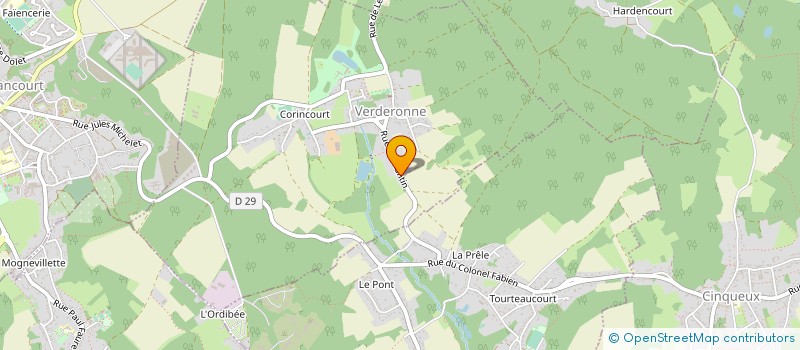 localisation de l'entreprise S.C.T.I.  VERDERONNE