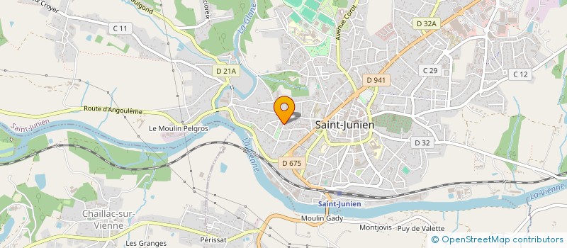 localisation de l'entreprise S.C.T.R.B. SCOOP à SAINT-JUNIEN