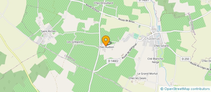 localisation de l'entreprise S.C.T.S. à CHADENAC