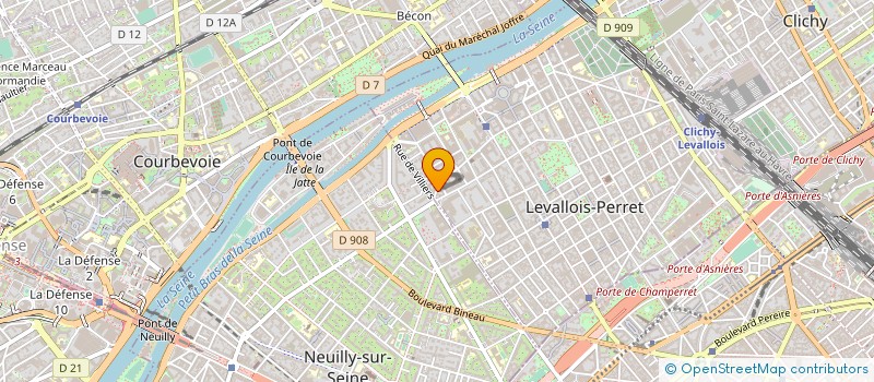 localisation de l'entreprise S.C.V. à LEVALLOIS-PERRET