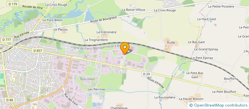 localisation de l'entreprise S.C.V.  VITRE
