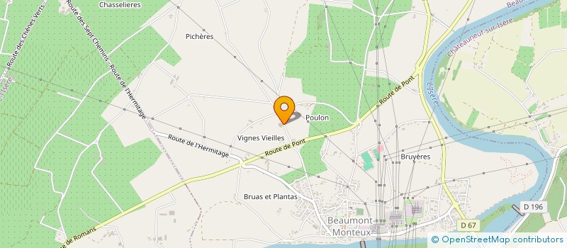 localisation de l'entreprise S C V CAVE DES CLAIRMONTS  BEAUMONT-MONTEUX