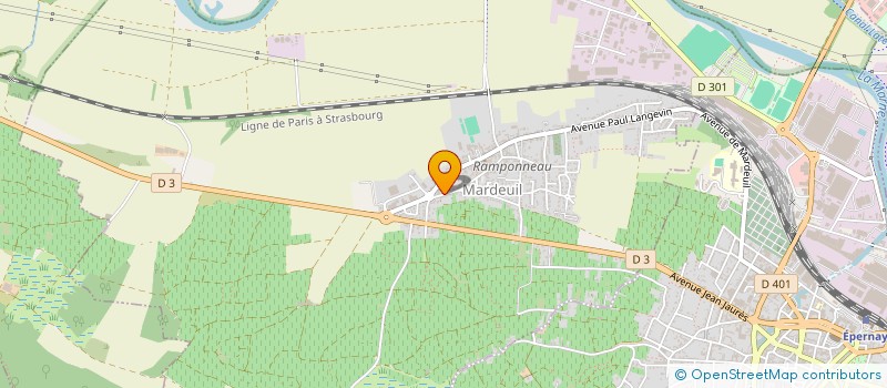 localisation de l'entreprise S.C.V. CHAMPAGNE BEAUMONT DES CRAYERES  MARDEUIL