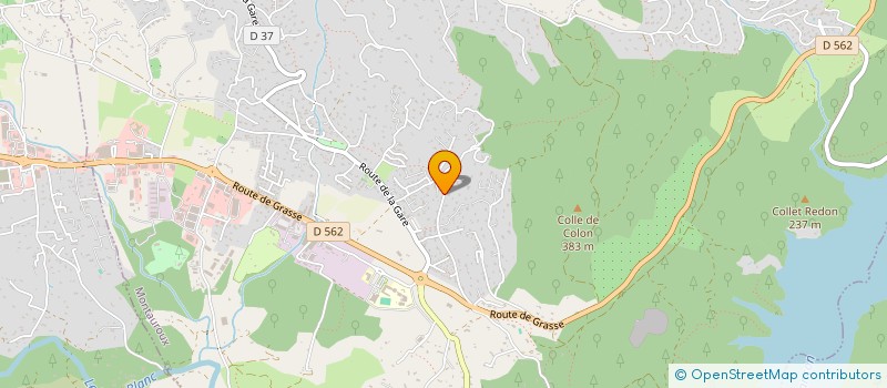 localisation de l'entreprise S.C.V.L.  MONTAUROUX