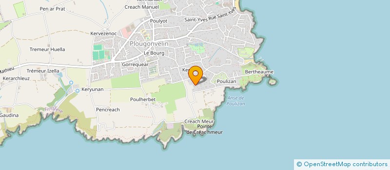 localisation de l'entreprise S.C.V.V. RUE DE VERDUN  PLOUGONVELIN