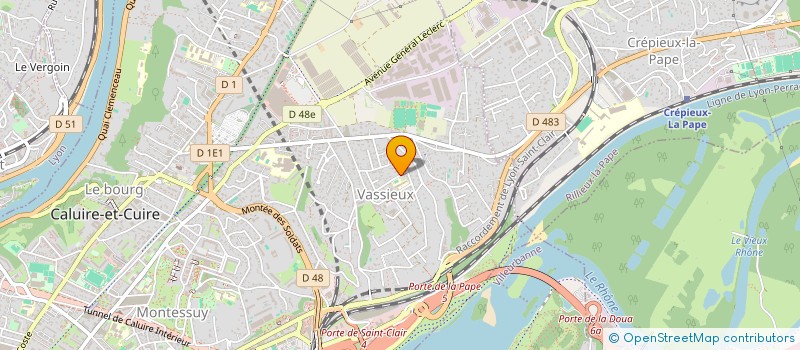 localisation de l'entreprise S.C. VASSIEUX  CALUIRE-ET-CUIRE