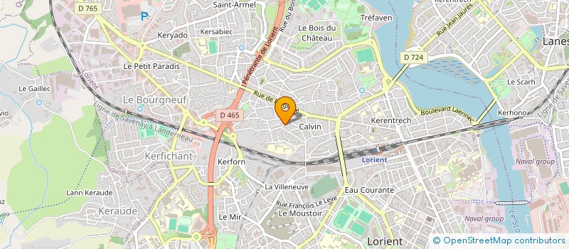 localisation de l'entreprise S.C. VE2M  LORIENT