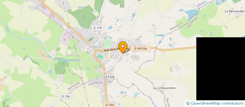 localisation de l'entreprise S C VERNOUX EN GATINE à L'ABSIE