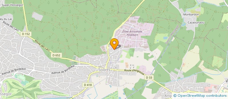 localisation de l'entreprise S.C.Z GUILLAMOUNDEGUY à SOORTS-HOSSEGOR