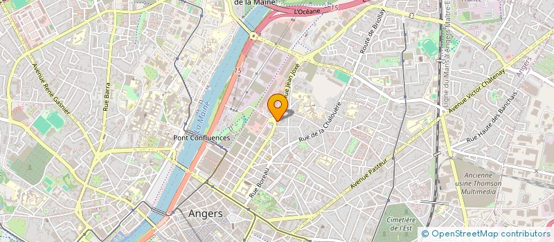 localisation de l'entreprise S'CAPAD SANTE à ANGERS