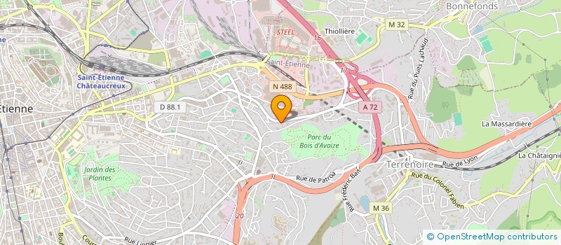 localisation de l'entreprise S-CAPE GAME  SAINT-ETIENNE